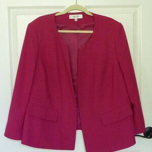 Jones Studio Separates Fuschia Dark Pink Blazer / Jacket Size 22W